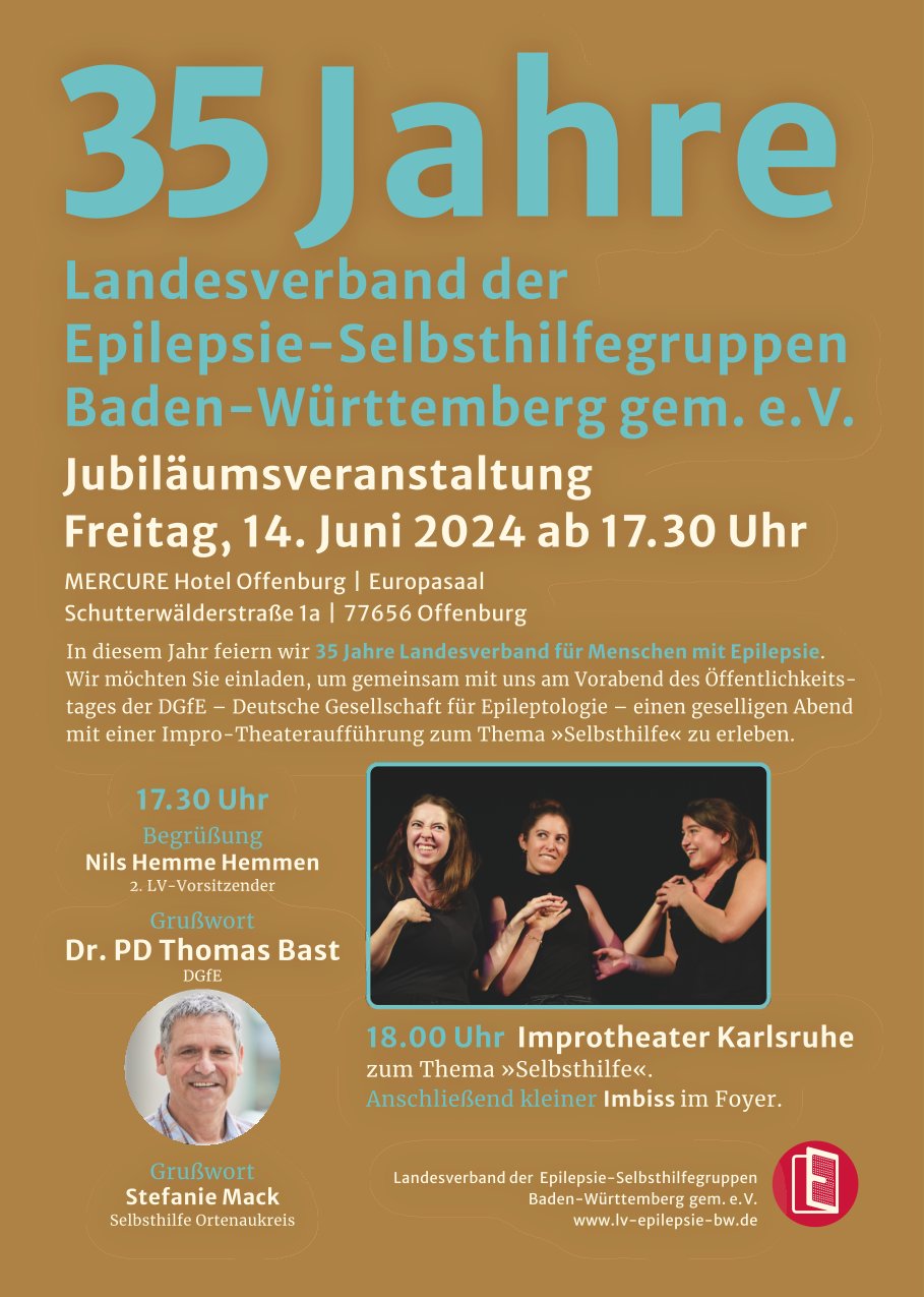 Plakat zu 35 Jahre Landesverband Baden-Württemberg